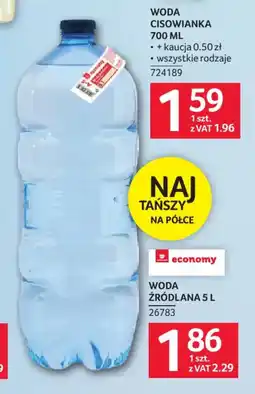 Selgros Woda Cisowianka oferta