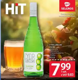Selgros Cydr Lubelski Klasyczny oferta