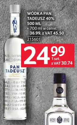 Selgros Wódka Pan Tadeusz 40% oferta
