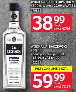 Selgros Wódka J.A. baczewski oferta