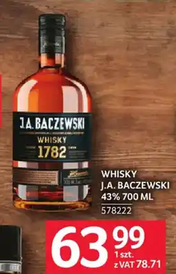 Selgros Whisky J.A. Baczewski 1782 oferta