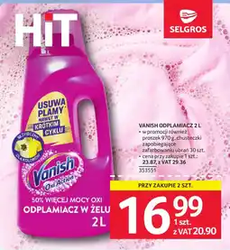 Selgros Vanish Oxi Action Odplamiacz w Żelu oferta