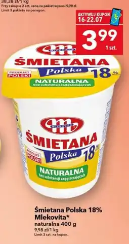Lewiatan Śmietana Polska 18% naturalna oferta