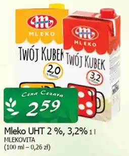 Cezar Delikatesy Mleko UHT 2 %, 3,2% 1 l oferta