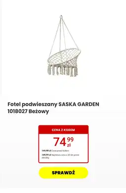 Media Expert Fotel podwieszany SASKA GARDEN oferta