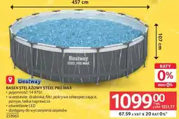 Selgros Bestway Basen Stelażowy Steel Pro Max oferta