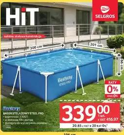 Selgros Bestway Basen Stelażowy Steel Pro oferta