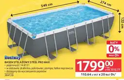 Selgros Bestway Basen Stelażowy Steel Pro Max oferta