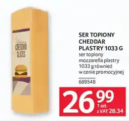 Selgros Ser Topiony Cheddar Plastry oferta