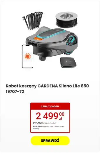 Robot koszący GARDENA Sileno Life 850