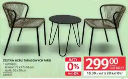 Selgros ZESTAW MEBLI TARASOWYCH FARO oferta