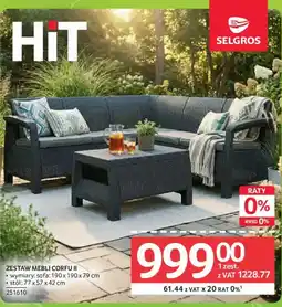 Selgros ZESTAW MEBLI CORFU II oferta