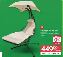 Selgros Stalowy Fotel Wiszący Comfort oferta