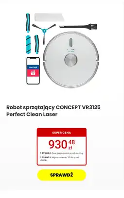 Media Expert Robot sprzątający CONCEPT VR3125 Perfect Clean Laser oferta