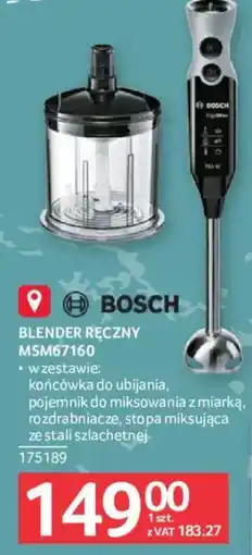 Selgros BOSCH Blender Ręczny MSM67160 oferta