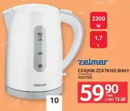 Selgros Czajnik ZCK7616S Biały Zelmer oferta