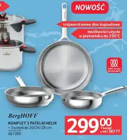Selgros BergHOFF KOMPLET 3 PATELNI HELIX oferta