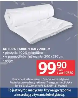 Selgros KOŁDRA CARBON oferta