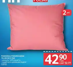 Selgros Poduszka z Pierzem Gęsim oferta