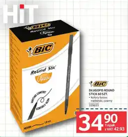 Selgros BIC Długopis Round Stick Classic oferta