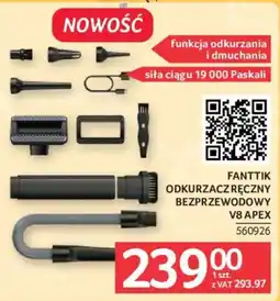 Selgros Fanttik Odkurzacz Ręczny Bezprzewodowy V8 Apex oferta