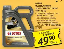Selgros Olej silnikowy semisynthetic SN SAE 10W-40 oferta