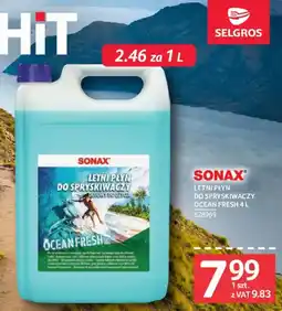 Selgros SONAX LETNI PŁYN DO SPRYSKIWACZY OCEAN FRESH oferta