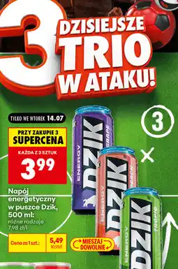 Biedronka Napój energetyczny w puszce Dzik oferta