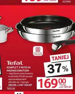 Selgros Komplet 2 patelni Tefal Ingenio Emotion oferta