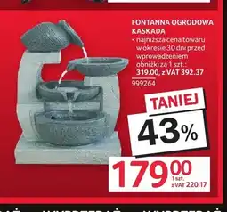 Selgros Fontanna ogrodowa Kaskada oferta