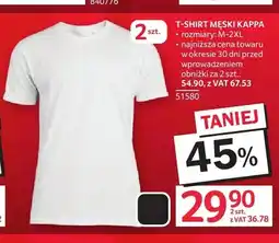 Selgros T-shirt męski Kappa 2-pak oferta