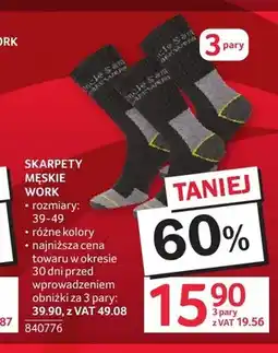 Selgros Skarpety męskie work Uncle Sam 3-pak oferta