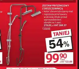 Selgros Zestaw prysznicowy z deszczownicą oferta