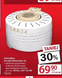 Selgros Suszarka do grzybów MSG-03 oferta
