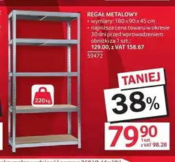 Selgros Regał metalowy oferta