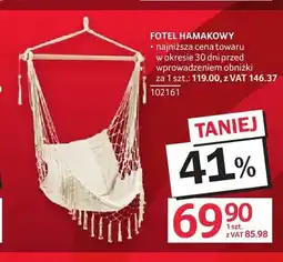 Selgros Fotel hamakowy oferta