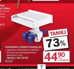 Selgros Fontanna z oświetleniem LED oferta
