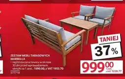Selgros Zestaw mebli tarasowych Marbella oferta