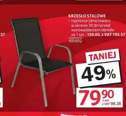 Selgros Krzesło stalowe oferta