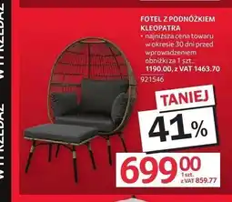 Selgros Fotel z podnóżkiem Kleopatra oferta