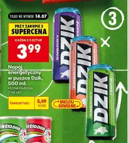 Biedronka Napój energetyczny Dzik Grape oferta
