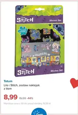 Smyk Zestaw naklejek z tłem Totum Lilo i Stitch oferta