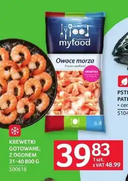 Selgros Krewetki gotowane z ogonem myfood oferta