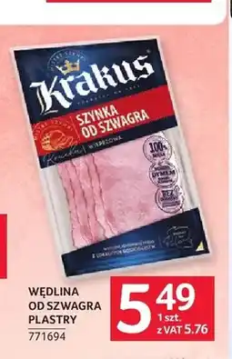 Selgros Wędlina plastry Krakus Od Szwagra oferta
