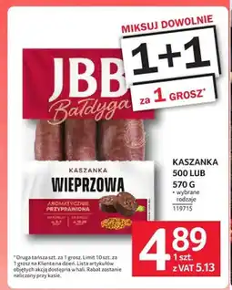 Selgros Kaszanka wieprzowa JBB Bałdyga oferta