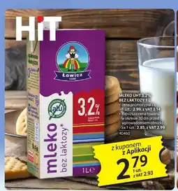 Selgros Mleko UHT 3,2% bez laktozy Łowicz oferta