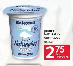 Selgros Jogurt naturalny gęsty Bakoma oferta