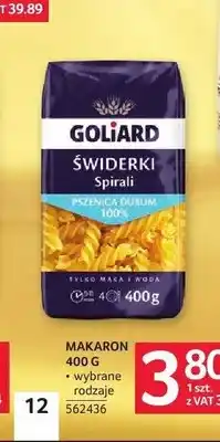 Selgros Makaron Świderki Goliard oferta