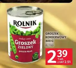 Selgros Groszek konserwowy zielony Rolnik oferta