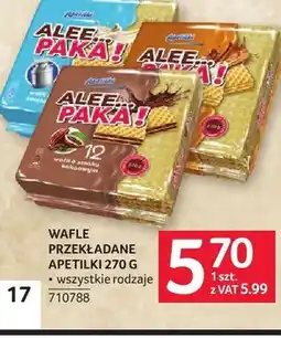 Selgros Wafle przekładane Apetilki o smaku kakaowym oferta